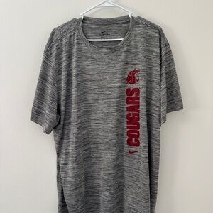 Nike WSU Gray Men's Shirt with Crimson Accents